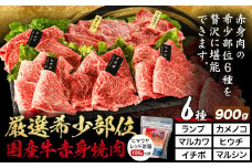 厳選希少部位国産牛赤身焼肉6種セット 約900g (株)仲辻《30日以内に出荷予定(土日祝除く)》大阪府 羽曳野市 希少部位 厳選 赤身 国産牛 肉 牛肉 ランプ カメノコ マルカワ ヒウチ イチボ マルシン