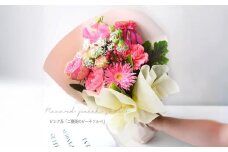 花束 ピュアブーケ　ご褒美のピーチソルベ【花束 花 誕生日 結婚記念日 花 ピュアブーケ　ご褒美のピーチソルベ おまかせデコレーション 大阪府 門真市 】