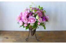 フラワーアレンジメント　ピンク基調【お誕生日】【プレゼント】【記念日】【ご結婚お祝い】【お土産】大切な方への【贈り物】に【 大阪府 門真市 】