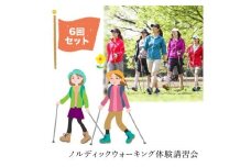ノルディックウォーキング体験講習会6回セット【ノルディックウォーキング講習会 ノルディックウォーキング体験会 ノルディックウォーキング教室 イベント 体験講習会 NPO法人ボディアライアンス 大阪府 門真市 】