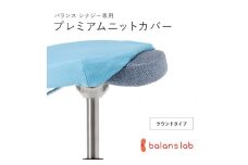 バランスシナジー専用プレミアムニットカバー（ライトブルー）ラウンドシート用 はっ水加工【 バランスシナジー カバー 大阪府 門真市 】