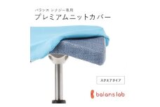 バランスシナジー専用プレミアムニットカバー（ライトブルー）スクエアシート用 はっ水加工【 バランス シナジー カバー 大阪府 門真市 】