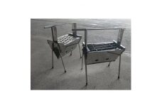 ＜minimal＞ソロキャンプ専用!串焼きもできる至極の職人が造るBBQコンロ【1361782】