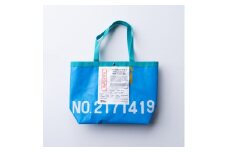 [M＿ブルー柄入り]フレコントートバッグ_ブルー柄入り]フレコントートバッグ【1351597】