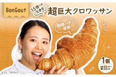 15倍の衝撃!顔より大きい　超巨大クロワッサン1個(全長約45cm～50cm)【1513957】