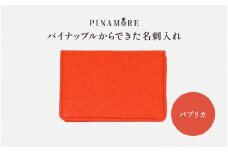 ＼大阪・関西万博2025出展／【PINAMORE】パイナップルからできた名刺入れ パプリカ（レッド）