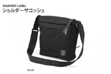 【ハーヴェストレーベル】ショルダーサコッシュHS-0350ブラック