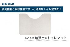 おくだけで清潔！脱臭＆吸水 なのらぼ珪藻土のトイレマット