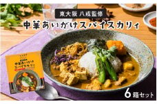 東大阪　八戒監修　中華あいがけスパイスカリィ　6個セット