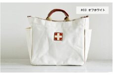 木の庄帆布 A4トートバッグ#03 オフホワイト