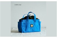 木の庄帆布 ミルクトートラウンドバッグ#20 RAYAL BLUE / BALCK