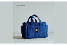 木の庄帆布 ミルクトートラウンドバッグ#25 MARIN BLUE / BALACK