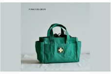 木の庄帆布 ミルクトートラウンドバッグ#71 MASTERS GREEN / GREEN