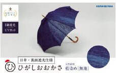 ひがしおおかさ［日傘・裏面遮光仕様］東大阪ブランド認定製品 藍染め［無地］