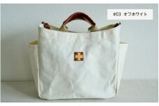 木の庄帆布 A4サイズトート K-KHG-A401T　#03 OFF WHITE (オフホワイト) - 使い勝手抜群の適正A4サイズトート