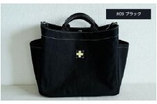 木の庄帆布 A4サイズトート K-KHG-A401T　#09 BLACK (ブラック) - 使い勝手抜群の適正A4サイズトート