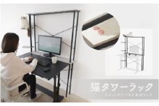 【BIBILAB】猫タワーラック（LCR-1000-GY） - 猫の遊び場化できる薄型ラック