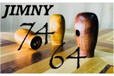 【ジムニー専用】MT専用シフトノブ・トランスファーノブ☆彡現行型64・74☆彡トチ・マホガニー・ウォルナット