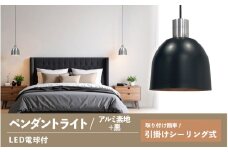 ペンダントライト（アルミ素地＋黒） SP -126 -　＋SP -126 -04 - /LDF45D(Ball95) 付