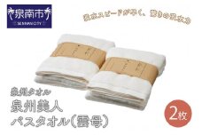 【泉州タオル】泉州美人バスタオル2枚（雲母）【039D-228】