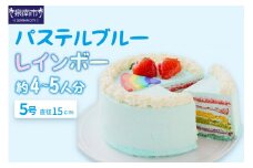 パステルブルーレインボー5号サイズ【074D-038】