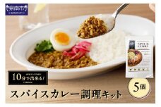 10分で出来る！スパイスカレー調理キット 5個セット カレー カレールウ スパイスカレー こだわりカレー カレーキット 人気カレー 大人気カレー 常温保存【002D-012】