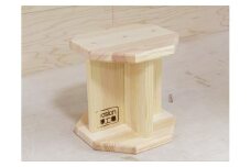 手作り木製 正座用補助椅子高さ 20ｃｍ【選択カラー：ミディアムウォルナット】【007D-056】