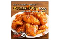ヤンニョムチキン 900g(300g×3パック) 韓国チキンをご家庭で レンジで温めるだけ 冷凍便【1484182】
