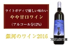 No.037 銀河のワイン2016　720ml×1本 ／ お酒 赤ワイン ぶどう 葡萄 ライトボディ 大阪府 特産品