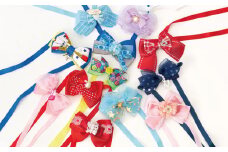 No.079 アソートネックアクセサリーセット ／ ペット用 犬 リボン 12種類 簡単 可愛い オシャレ 大阪府