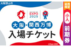 No.295 【前売限定】2025年日本国際博覧会入場チケット 前期券（小人）【大阪狭山市返礼品】 ／ 万博 EXPO 2025 大阪万博 関西万博 夢洲 入場券 大阪府