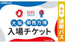 No.308 2025年日本国際博覧会入場チケット 通期パス（中人）【大阪狭山市返礼品】 ／ 万博 EXPO 2025 大阪万博 関西万博 夢洲 入場券 大阪府