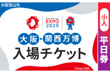 No.298 2025年日本国際博覧会入場チケット 平日券（小人）【大阪狭山市返礼品】 ／ 万博 EXPO 2025 大阪万博 関西万博 夢洲 入場券 大阪府