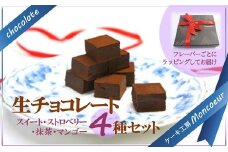 生チョコレート 16個入× 4種 (スイート、 ストロベリー、 抹茶、 マンゴー) スイーツ チョコレート チョコ