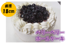 ベリーベリー  ホールケーキ 6号 ｜ スイーツ ケーキ ブルーベリー 冷凍 記念日 お祝い