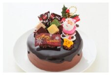 2025年 クリスマスケーキ ドリップクリスマスチョコケーキ 5号 ホール型 【2025年12月18日から23日発送予定】｜ 15cm 3～5人向け クリスマス ケーキ 先行予約 予約 チョコレート チョコ 冷凍