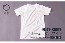 【XSサイズ】 EIJI T－SHIRT クルーネック ホワイト _SM13-2 ｜ 服 Tシャツ ティーシャツ 国産 日本製 大阪府 阪南市