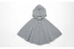 【紺青（洛陽染）】 麻の葉柄 マント co-w90-89 ベビー ベビー服 赤ちゃん 羽織り フード オーガニックコットン 綿