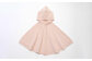 【さくらねずみ（洛陽染）】 麻の葉柄 マント co-w90-81 ベビー ベビー服 赤ちゃん 羽織り フード オーガニック