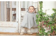 【グレー（彩土染）】ポップコーン マント CO-Ｗ-27-61【7営業日程度で発送】| ベビー服 ベビー 赤ちゃん 羽織り ケープ  男女兼用 オーガニックコットン 日本製