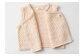 ふんわり ダブルベスト CO-W13 ベビー ベビー服 赤ちゃん ベスト 羽織り リリヤーン 中空糸 オーガニック 綿