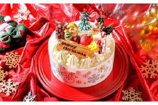 2025年 クリスマスケーキ 生クリームケーキ 5号 ホール型 【2025年12月18日から23日発送予定】｜ 5号 15cm 3～5人向け クリスマス ケーキ 先行予約 予約 人気 ケーキ屋 冷凍