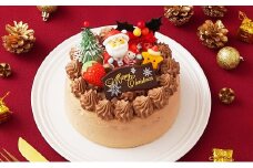 2025年 生チョコ クリスマス ケーキ 【2025年12月18日から23日発送予定】｜ 5号 15cm 3～5人向け クリスマス ケーキ 先行予約 予約 チョコレート チョコ 生チョコクリーム 冷凍