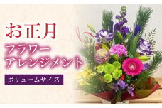迎春 お正月 フラワー アレンジメント【12月29日に発送】【ボリューム】｜花 お花 生花 フラワーアレンジメント 正月 元旦 飾り お祝い 大阪府 阪南市