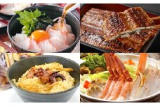 【発送月固定定期便】【はんなん旨いもん】定期便（鯛めし・うなぎ蒲焼・たこ飯・かに鍋）全4回 ｜鯛めし たい 鯛 うなぎ 鰻 蒲焼 たこ 蛸 たこ飯 かに 蟹 カニ鍋 かに鍋 定期便 大阪府 阪南市