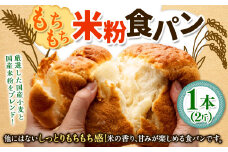 【指定日必須】【月曜指定不可】【6月から9月配送不可】もちもち米粉食パン  1本（2斤） 食パン 米粉パン パン 国産 大阪府 阪南市 冷蔵