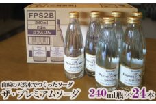 No.008 ザ・プレミアムソーダ　山崎の天然水でつくったソーダ　24本セット ／ 炭酸飲料 無添加 大阪府 特産品