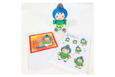 No.101 みづまろくん「ミニぬいぐるみ＋シール1枚＋ポストカード1枚」 ／ ご当地キャラクター マスコット オリジナル 大阪府