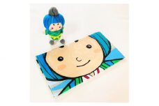 No.105 みづまろくん「ミニぬいぐるみ＋手ぬぐい」 ／ ご当地キャラクター マスコット オリジナル 大阪府