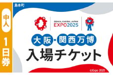 No.147 2025年日本国際博覧会入場チケット 一日券（中人）【島本町返礼品】 ／ 万博 EXPO 2025 大阪万博 関西万博 夢洲 入場券 大阪府